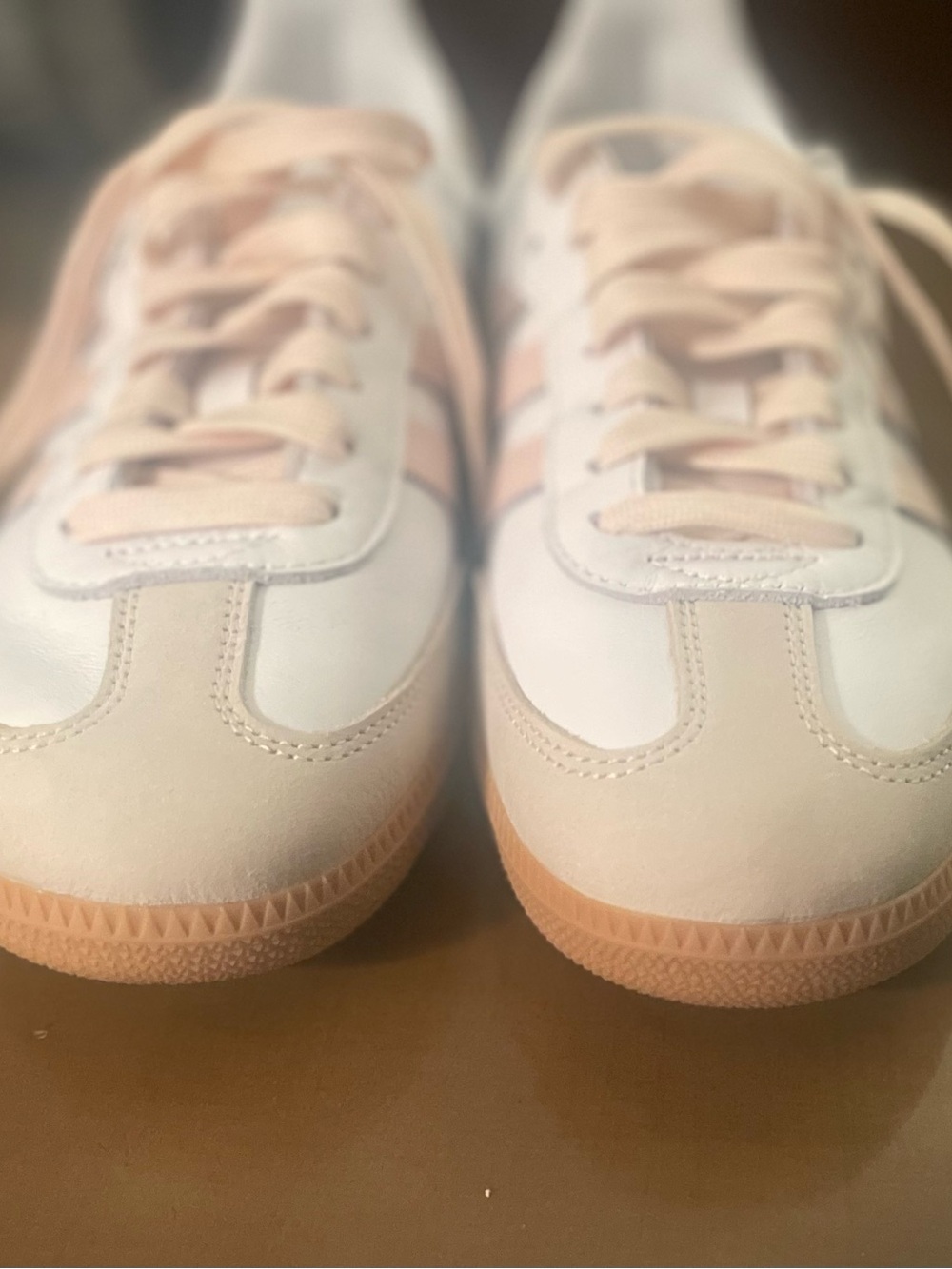 Womens adidas Samba OG
Athletic Shoe - Off White /
Sandy Pink / Gum Sz. 9 - Picture 8 of 13